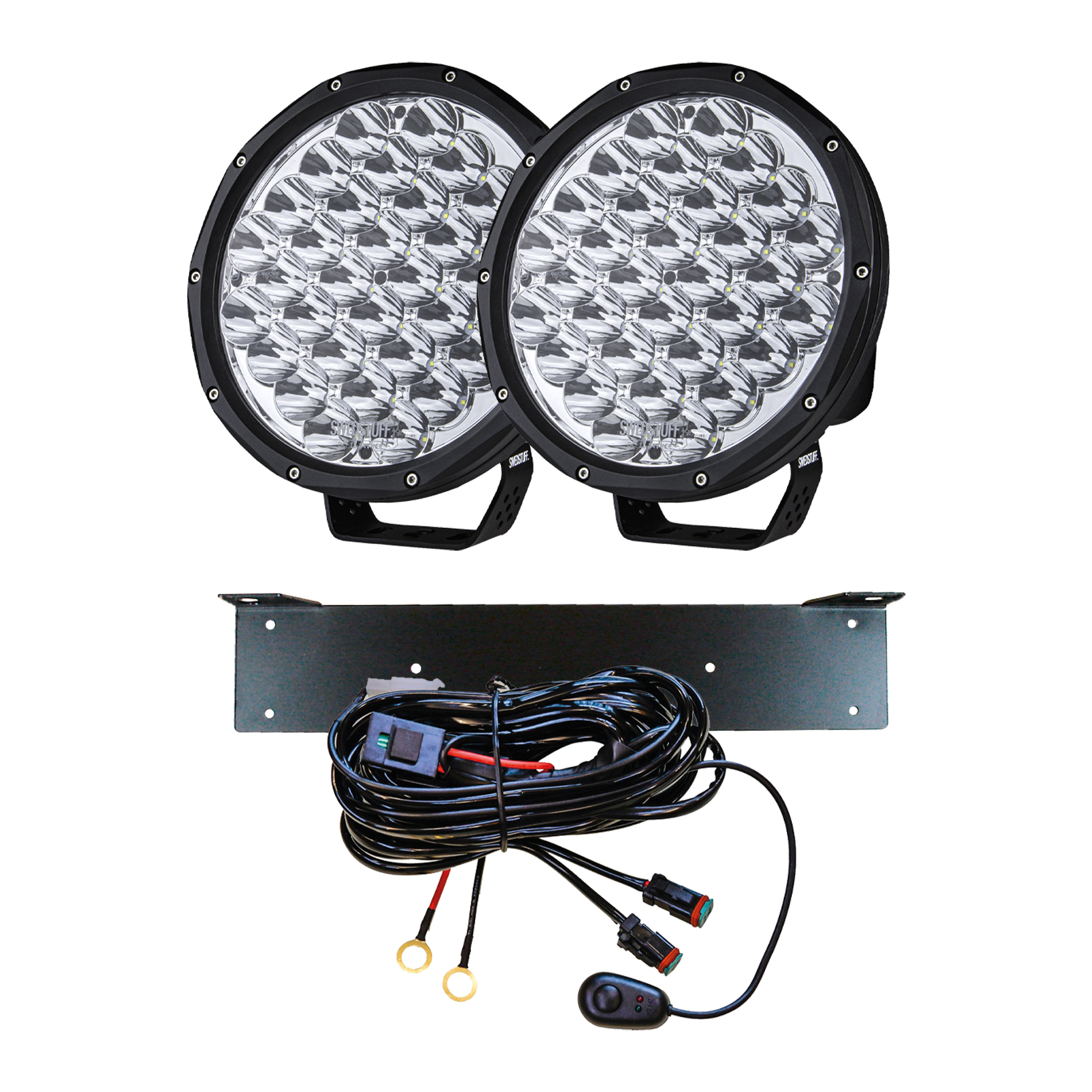 COMPLETE KIT 2X LDL06 DRIVING LIGHT 9" LED Strands