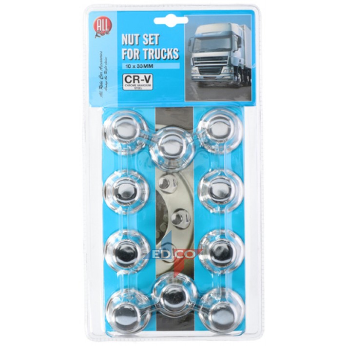 Wheel nut cover 33 mm 10pack Strands