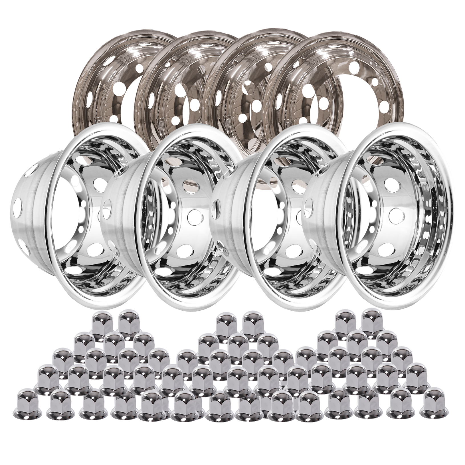 WHEEL COVER KIT SUITABLE VOLVO, MAN, MERCEDES TRIDEM NARROW RIM